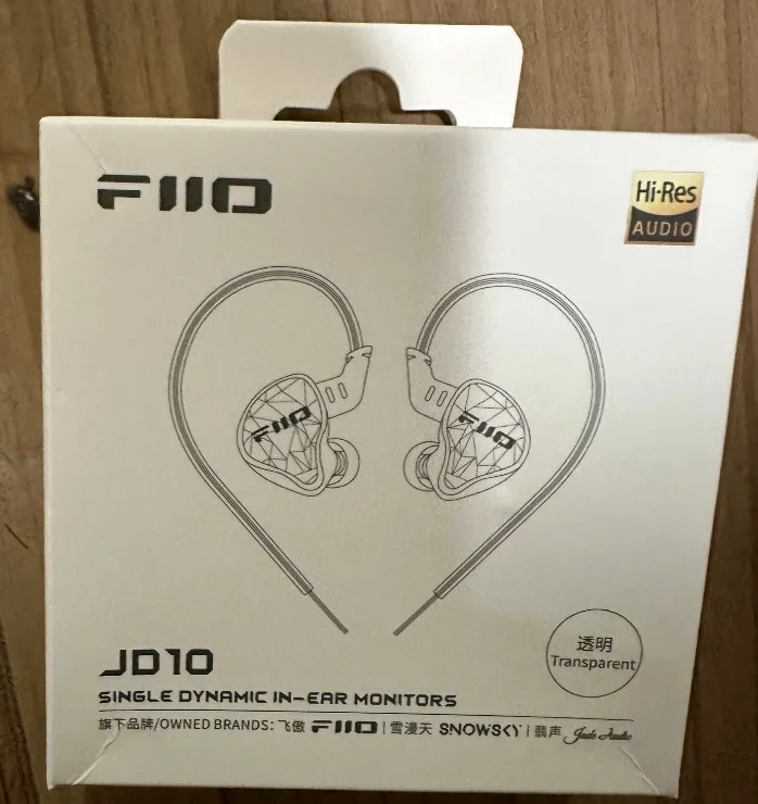 FIIO JD10 パッケージ外箱実写写真